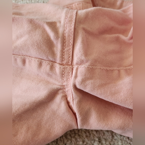 Pink Jean Shorts w/ Pockets - Picture 6 of 9